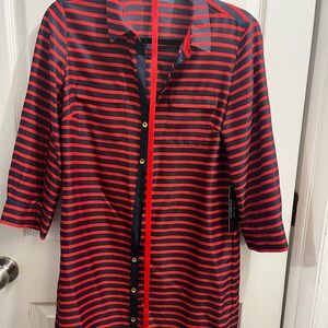 Tommy Hilfiger Striped Button-Down Dress